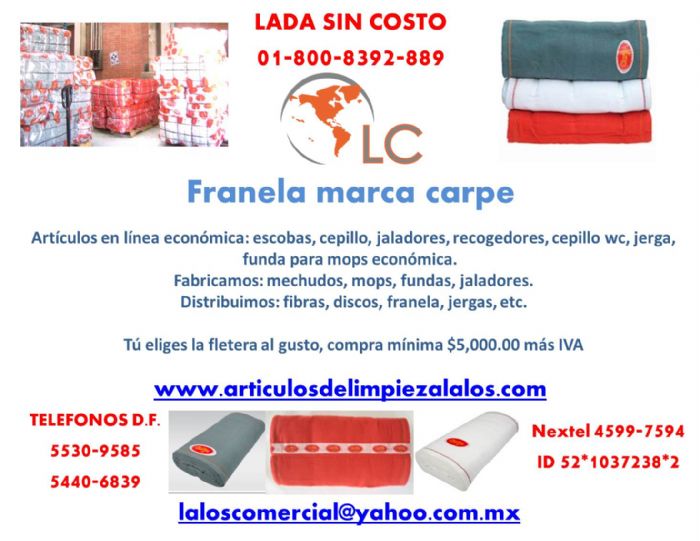 Franela Carpe en rollo marca Carpe 